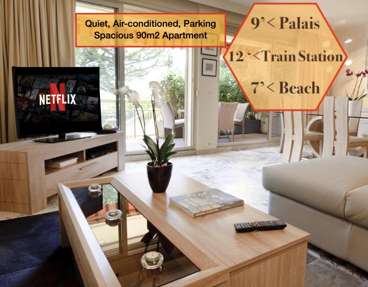 90M2 Apartement - Les Palmiers De Cannes Buitenkant foto